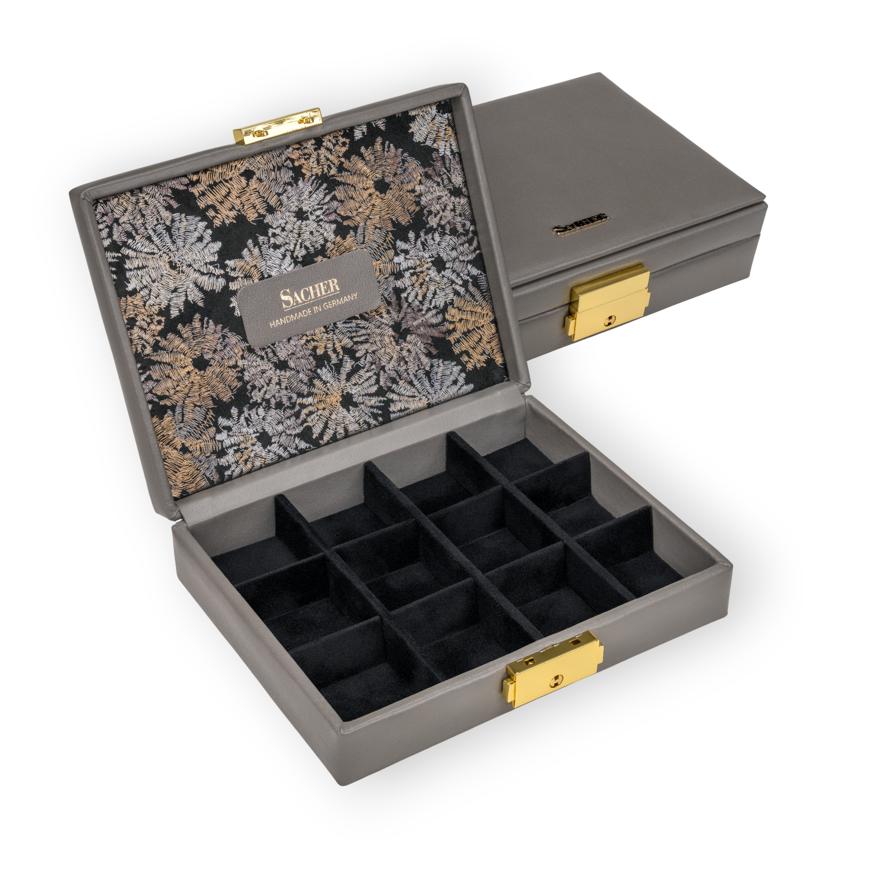 SACHER case fleur venice / gray (leather) – SACHER 1846