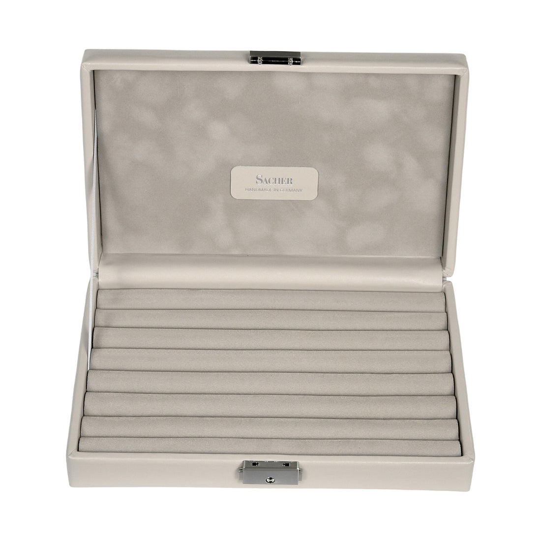 Ring case elegance / sand (full cowhide)