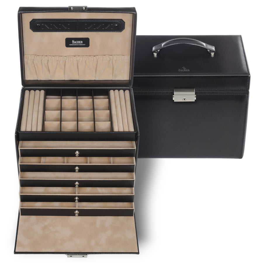 Jewelry box Nina new classic / black (leather)