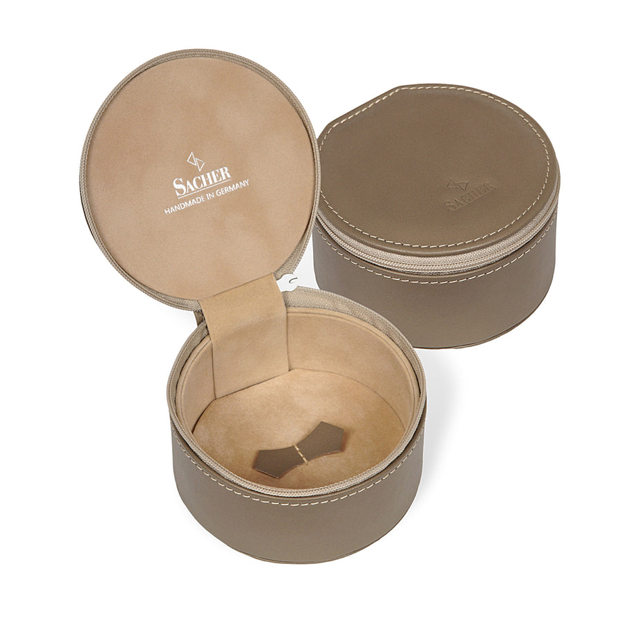 Jewelry box Betsy nature / taupe (leather)