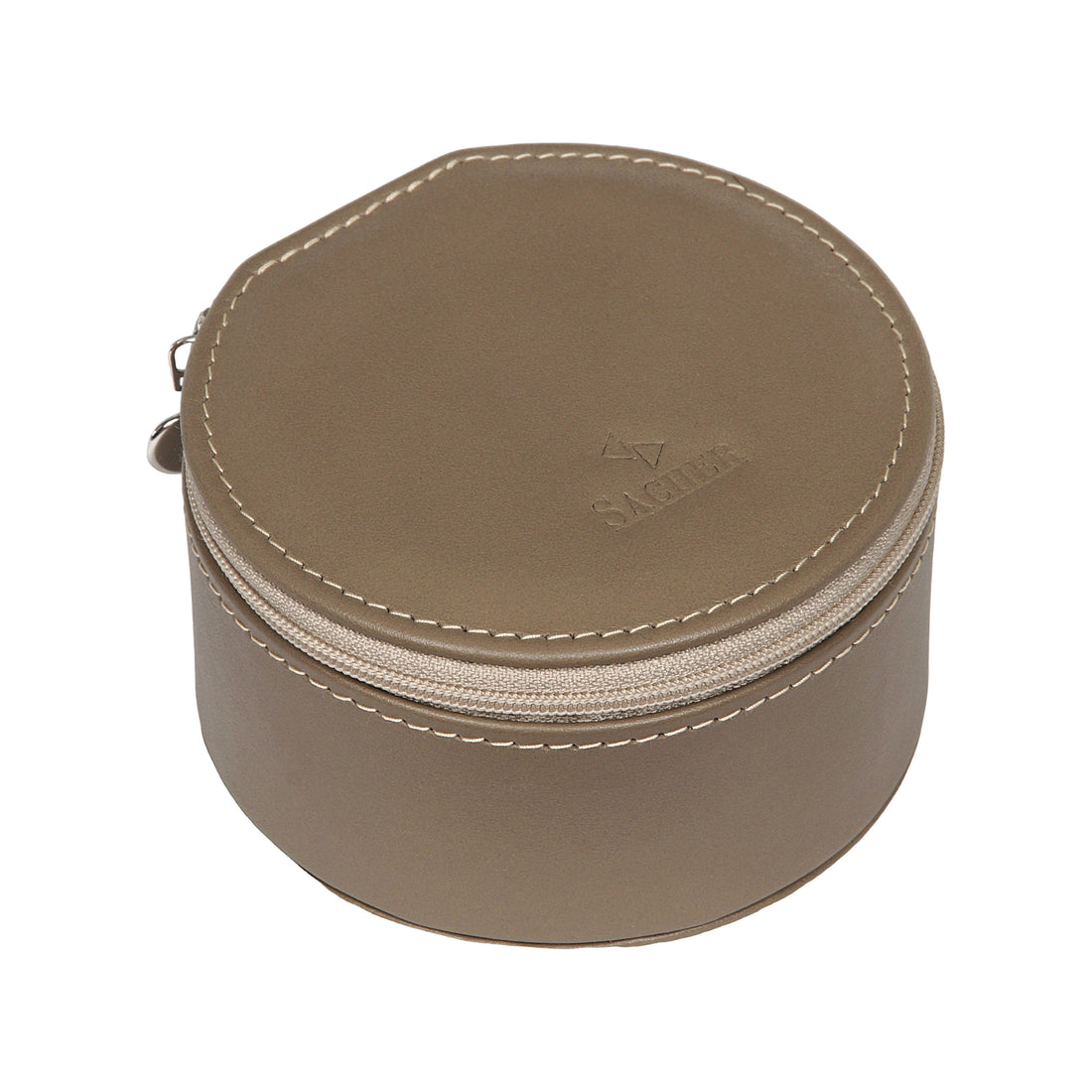 Jewelry box Betsy nature / taupe (leather)