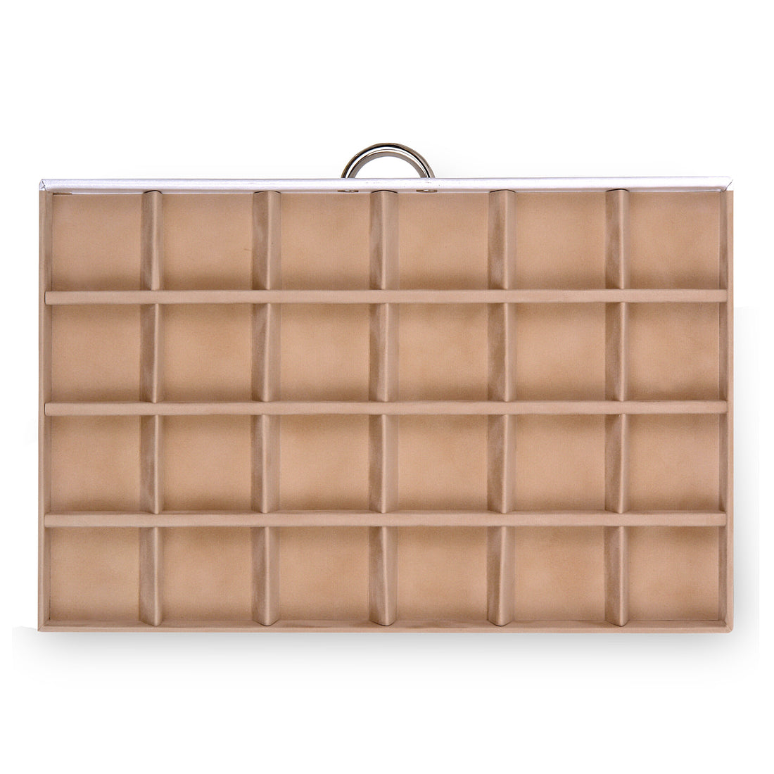 Jewelry case for rings Victoria vario / white (leather)