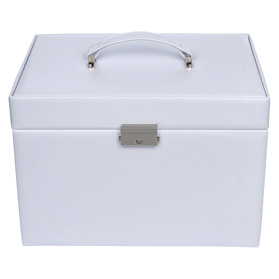 Jewelry case for necklaces Victoria vario / white (leather)