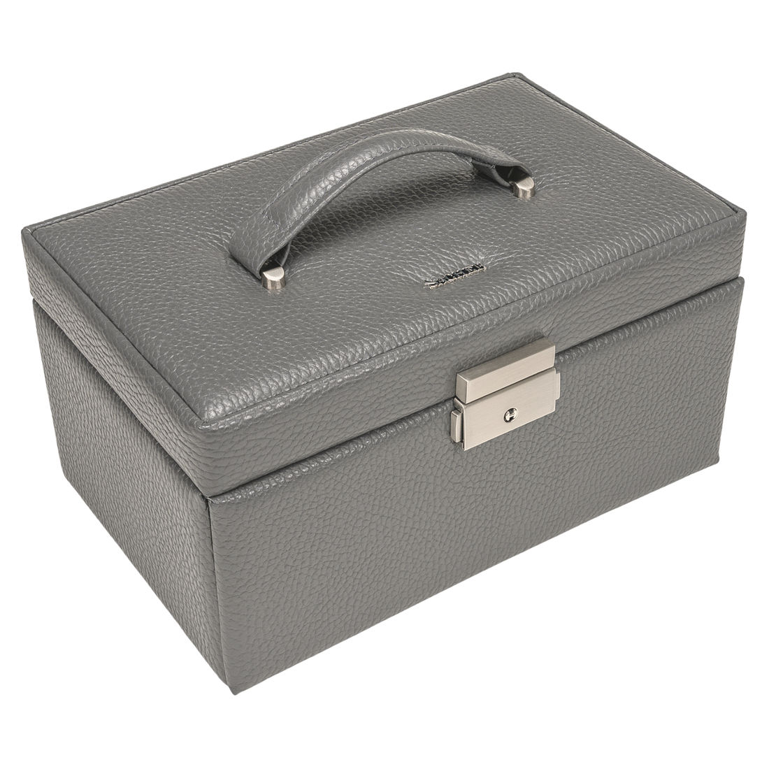 Emma smykkeskrin granello / grå (fuld koskind)