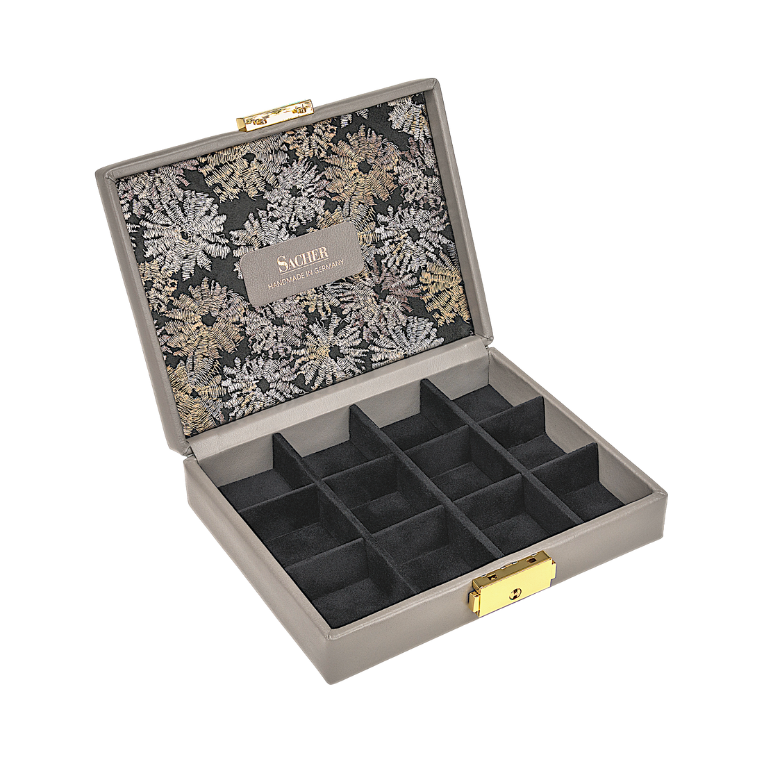 Etui fleur venice / szary (skóra)