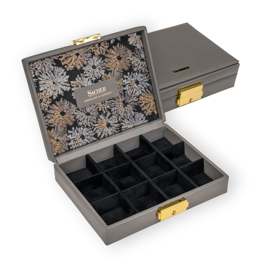 Etui fleur venice / szary (skóra)