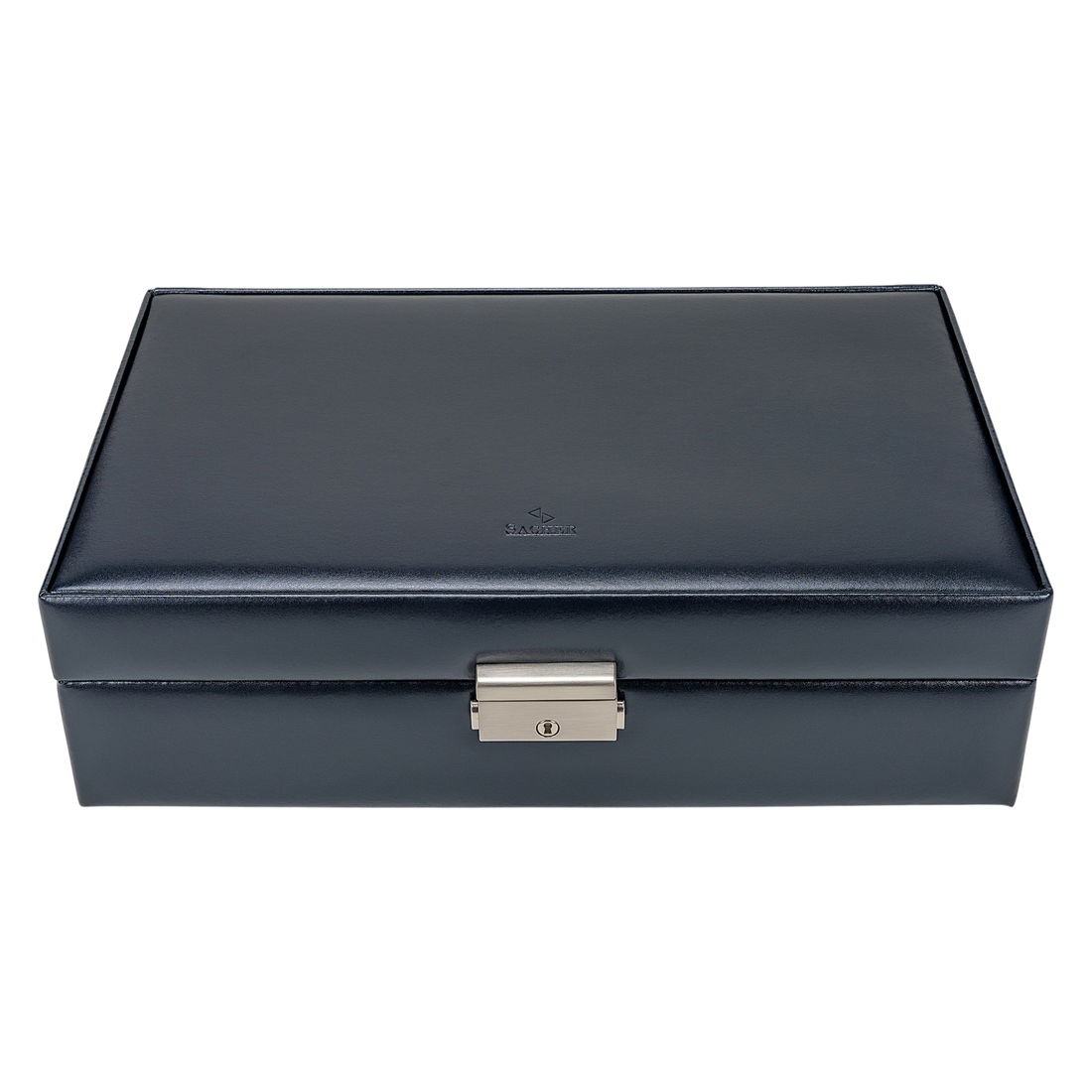 Schmuckkassette Ilka florage / navy (Leder)