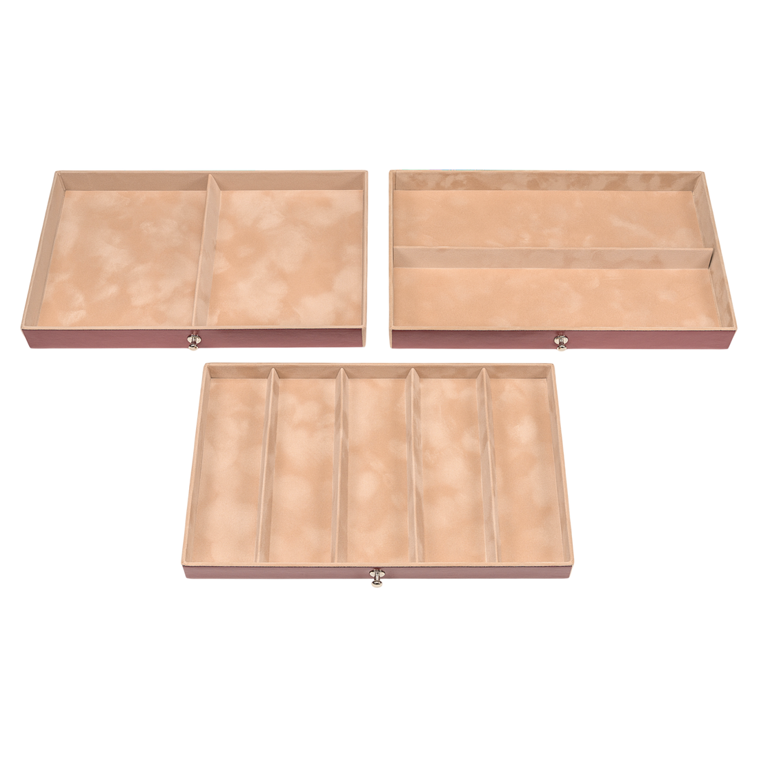 Nancy smykkeskrin amadora / rød (læder)