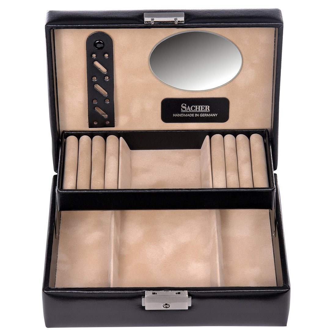 Smykkeskrin Britta new classic / sort (læder)