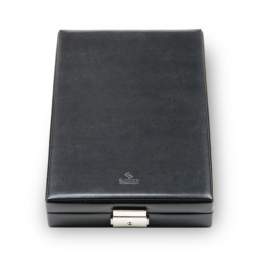 Ring and collector's case new classic / black (leather)