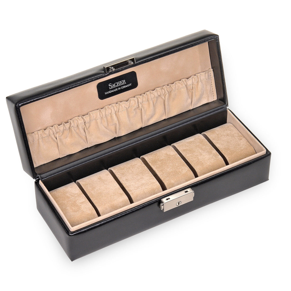 Watch case for 6 watches new classic / black