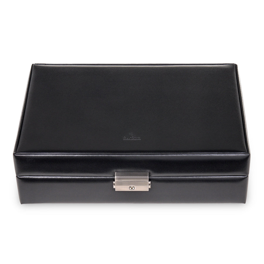 Estuche para 12 relojes new classic / negro (cuero)