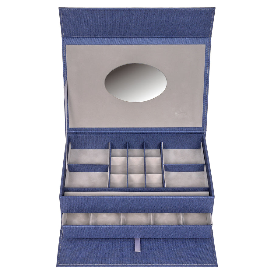 Portagioie denim / blu