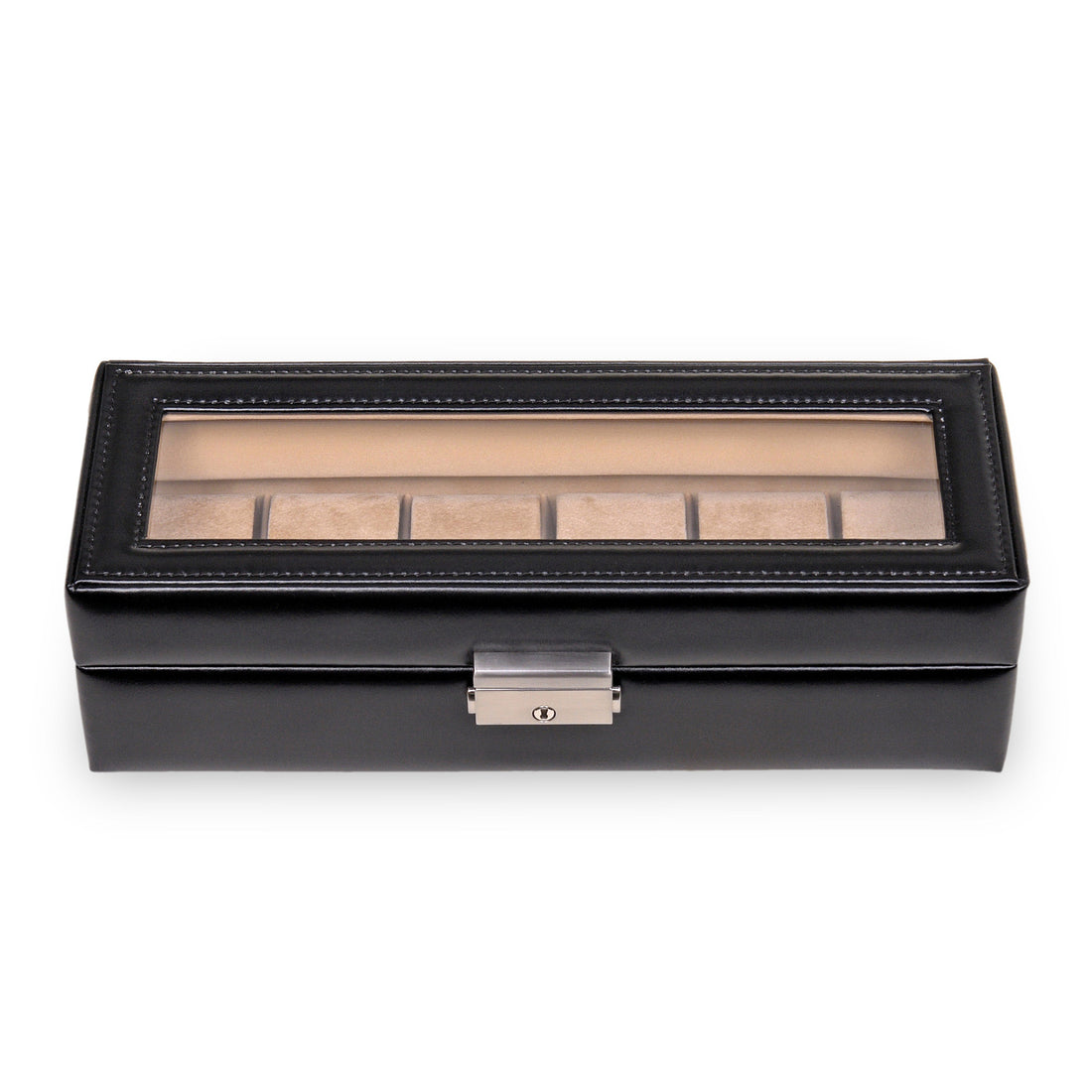 Etui na 6 zegarków new classic / czarne (skóra)