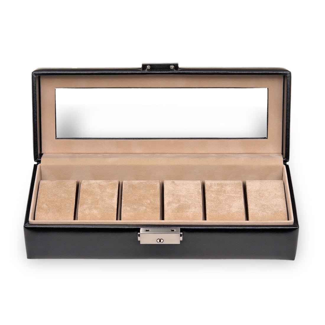 Watch case for 6 watches new classic / black