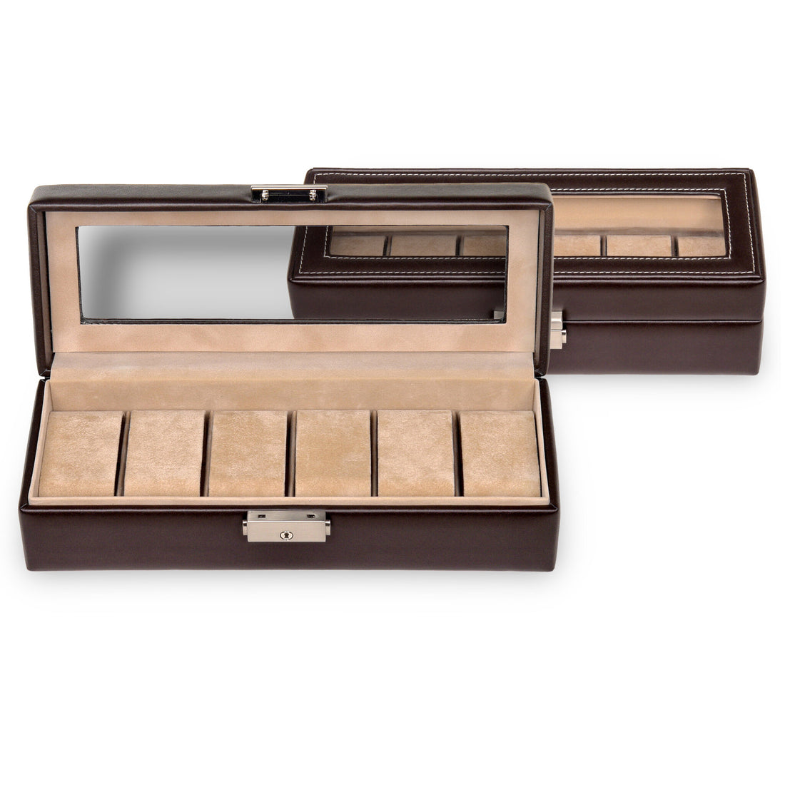 Watch case for 6 watches new classic / mocca