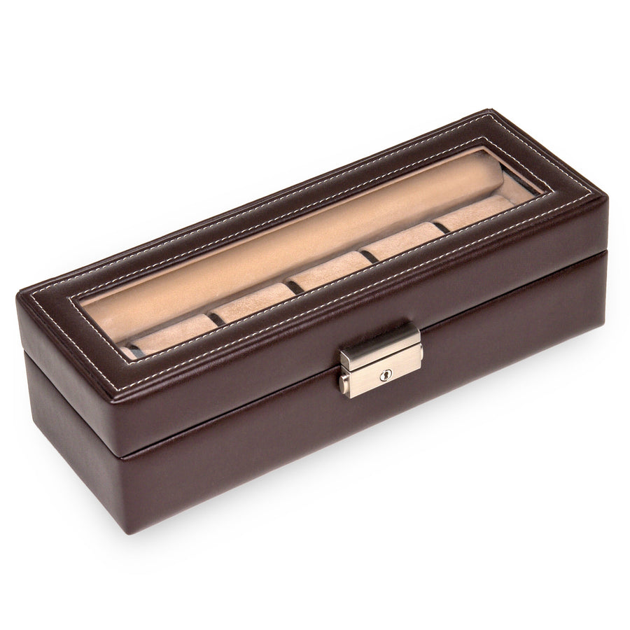 Watch case for 6 watches new classic / mocca