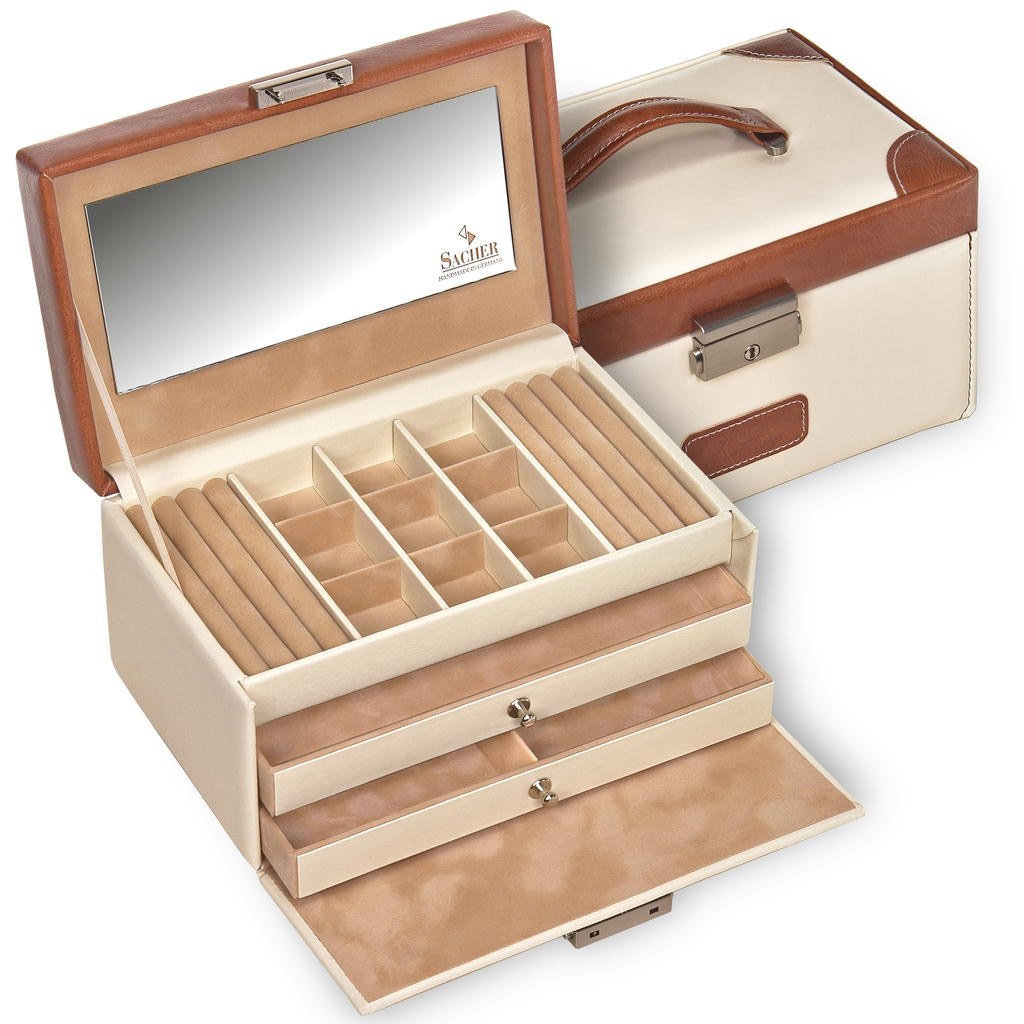 Jewelry box Elly travel / cream