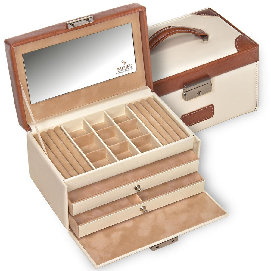 Jewelry box Elly travel / cream
