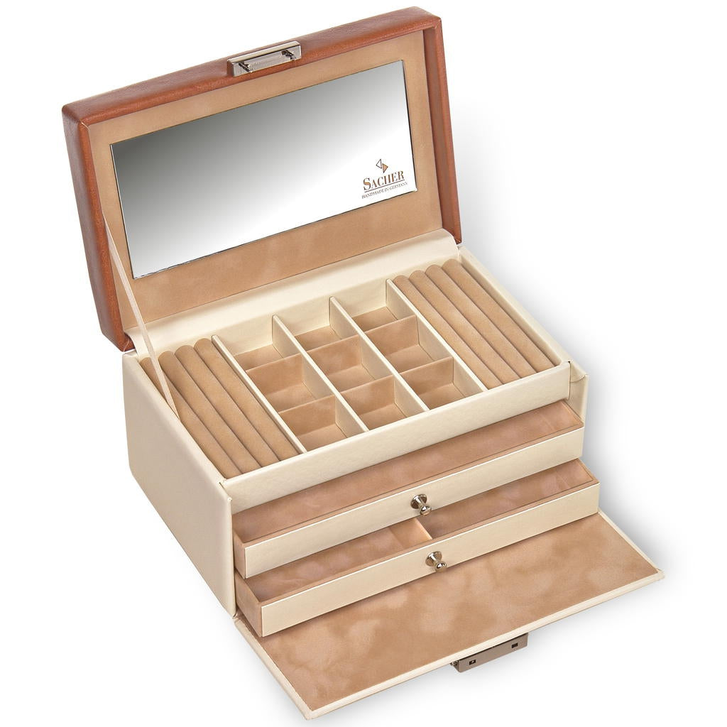 Jewelry box Elly travel / cream