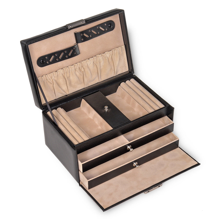 Jewelry box Eva new classic / black (leather)
