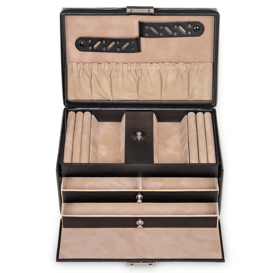 Jewelry box Eva new classic / black (leather)