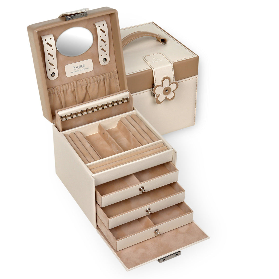 Smykkeskrin Erika bella fiore / creme