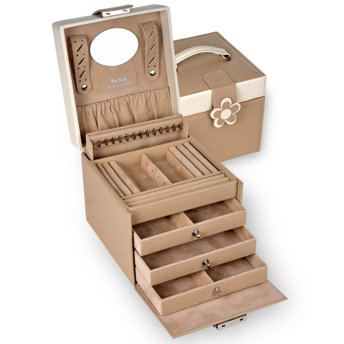 Smykkeskrin Erika bella fiore / beige