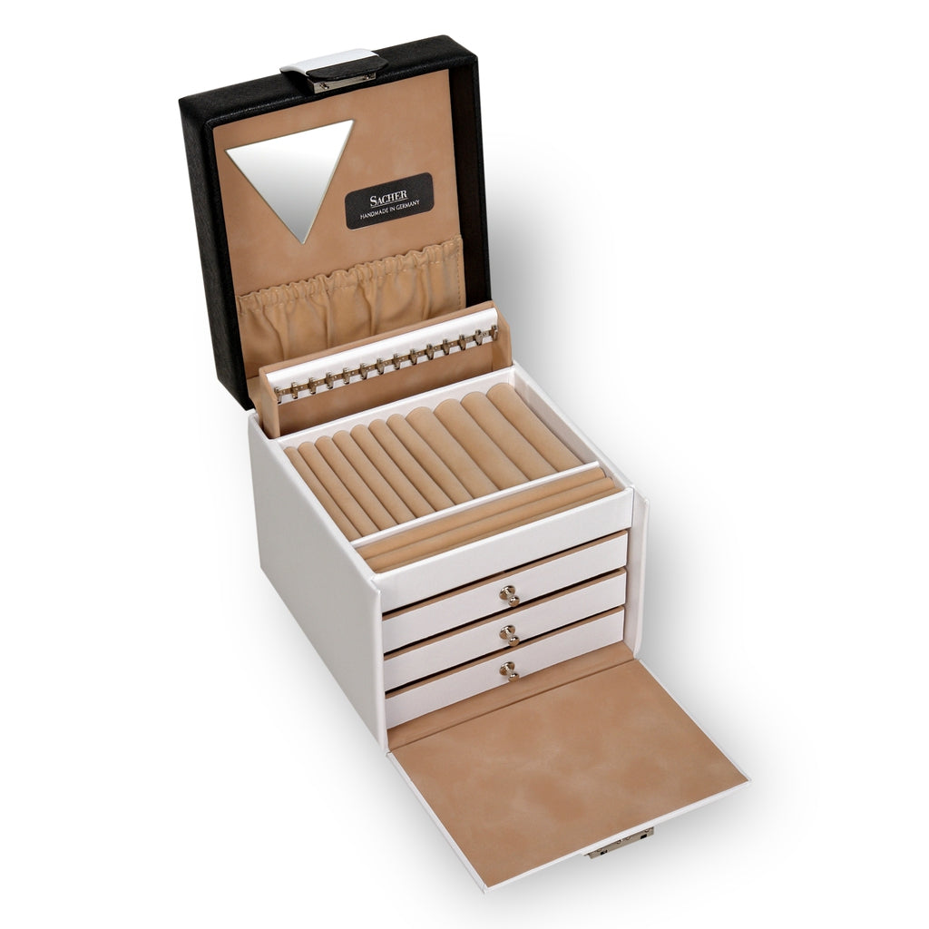 Sieradendoos Erika nero bianco / wit