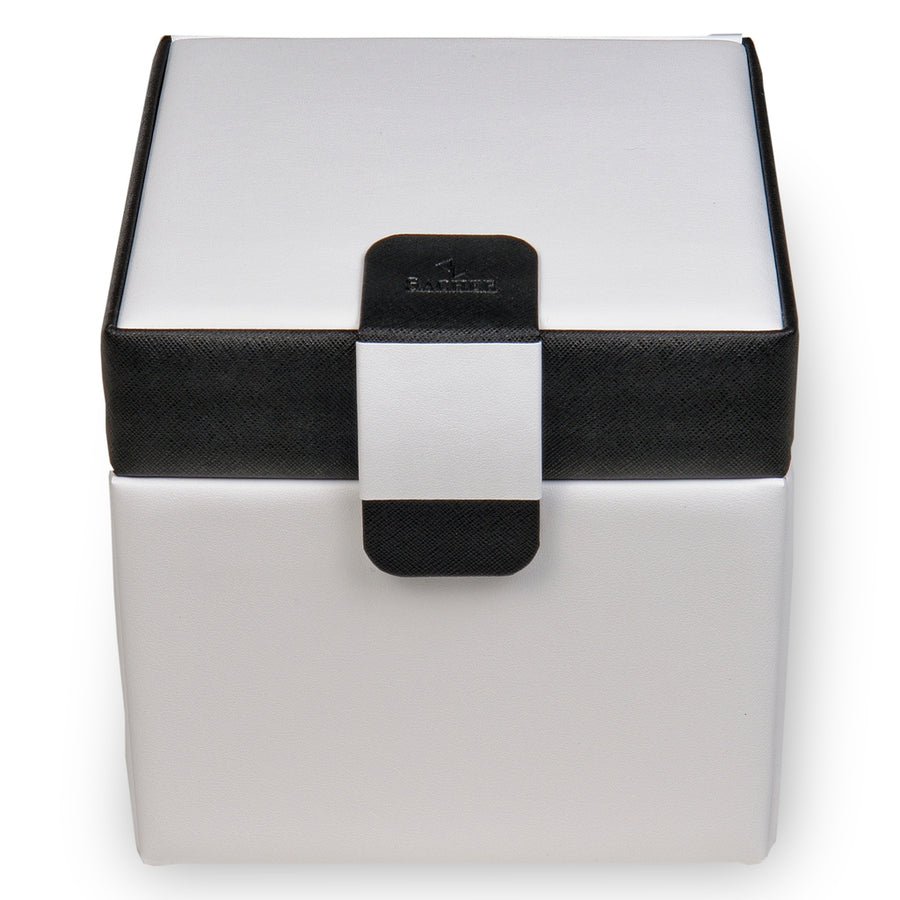 Caja de joyas Erika nero bianco / blanco