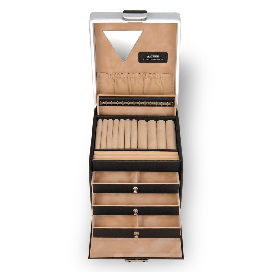 Smykkeskrin Erika nero bianco / sort