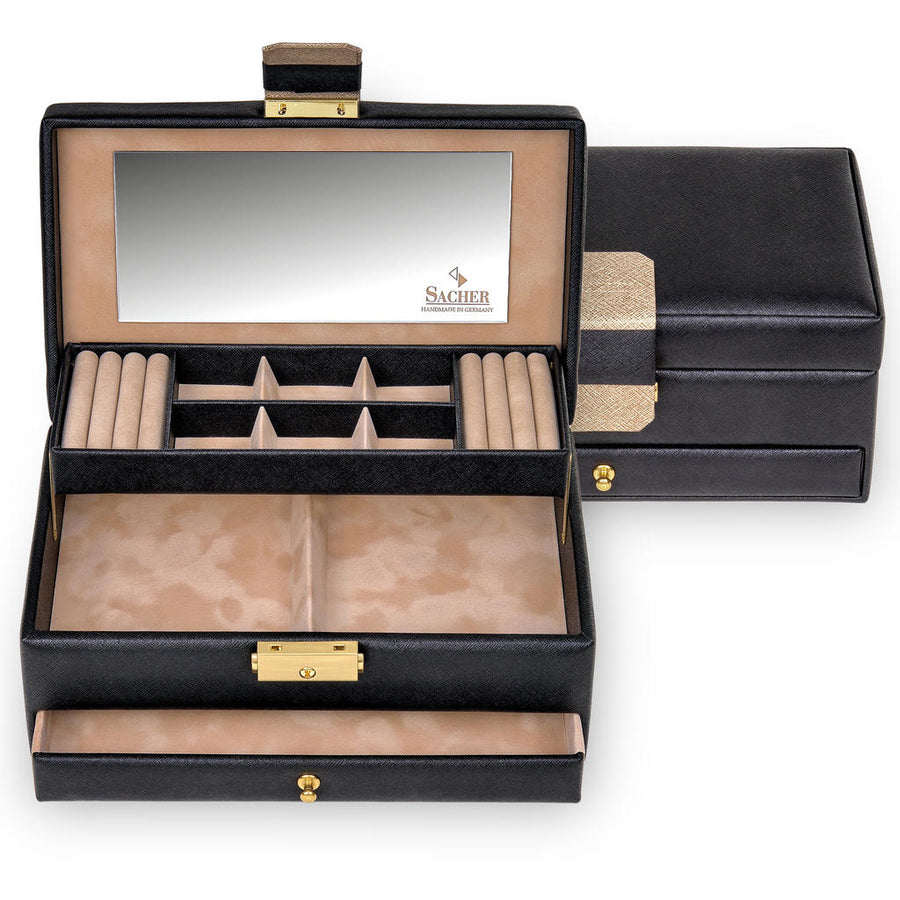 Jewelry box Helen saffiano / black