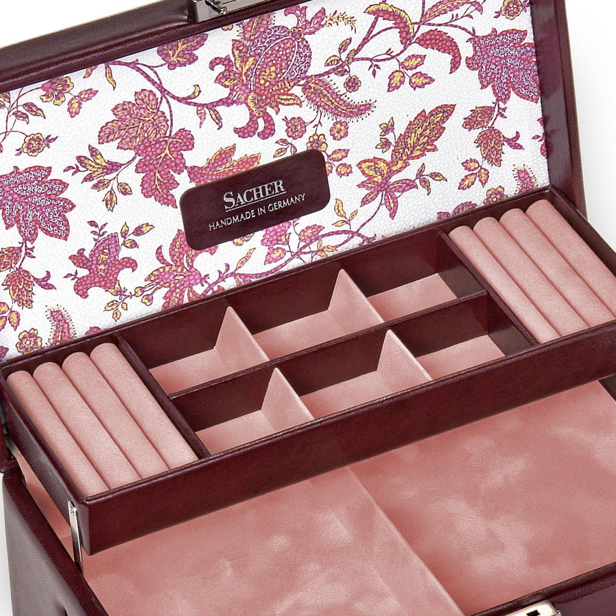 Jewelry box Helen florage / bordeaux