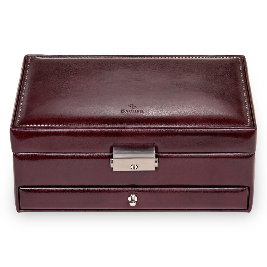 Jewelry box Helen florage / bordeaux