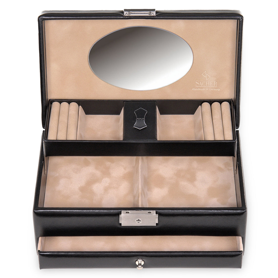Coffret à bijoux Hanna new classic / noir (cuir)