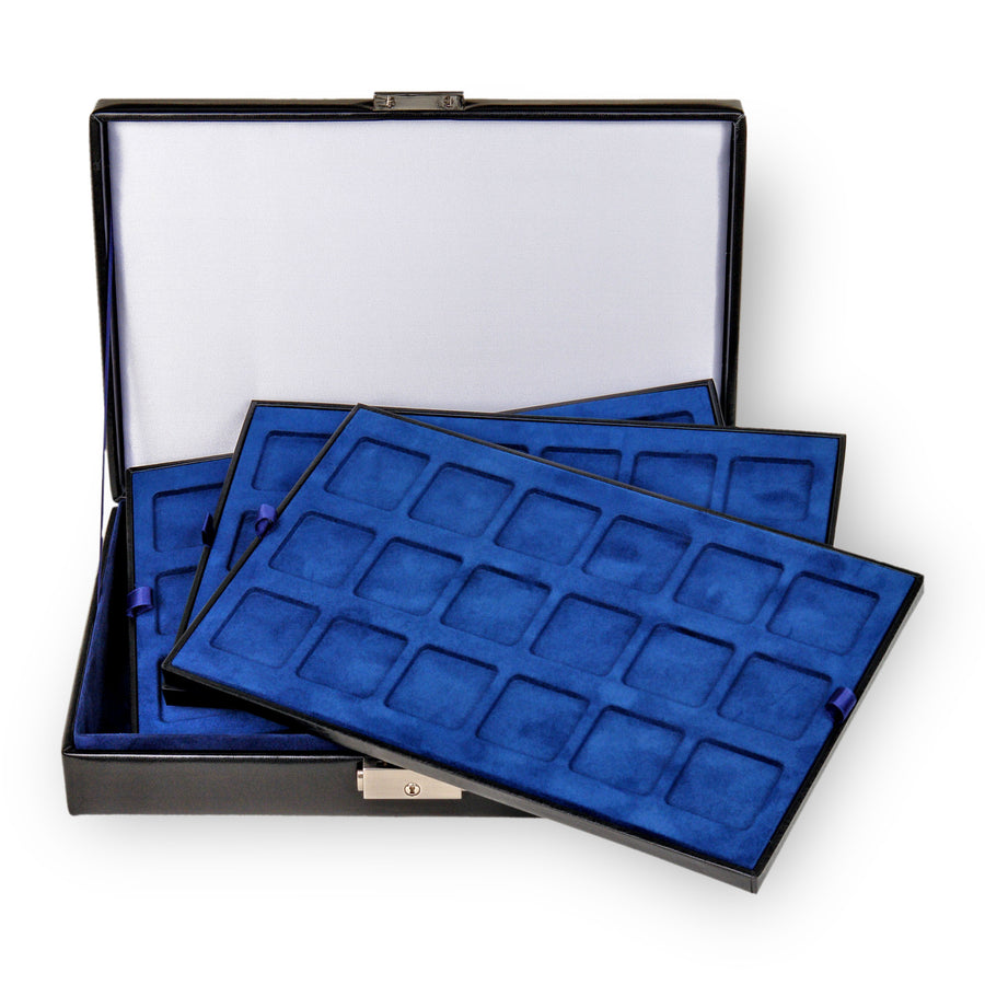 Muntenkoker new classic / zwart (leer)