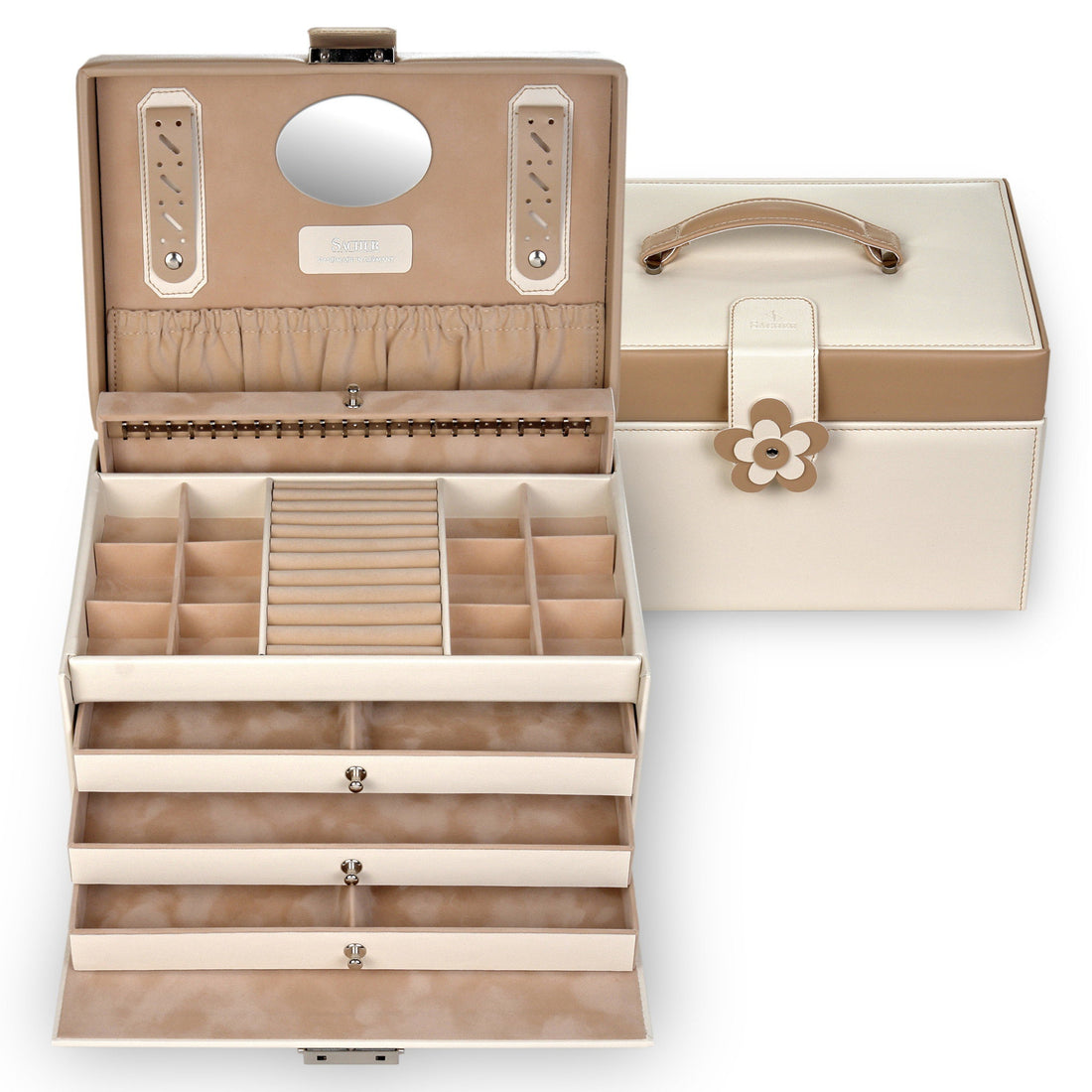 Portagioie Jasmin bel fiore / crema