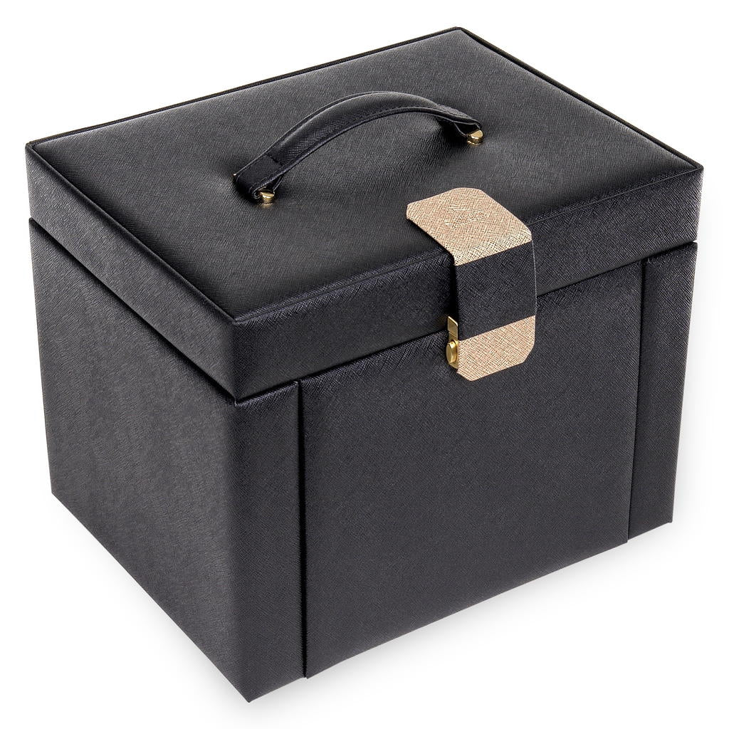 Jewelry box Marta saffiano / black