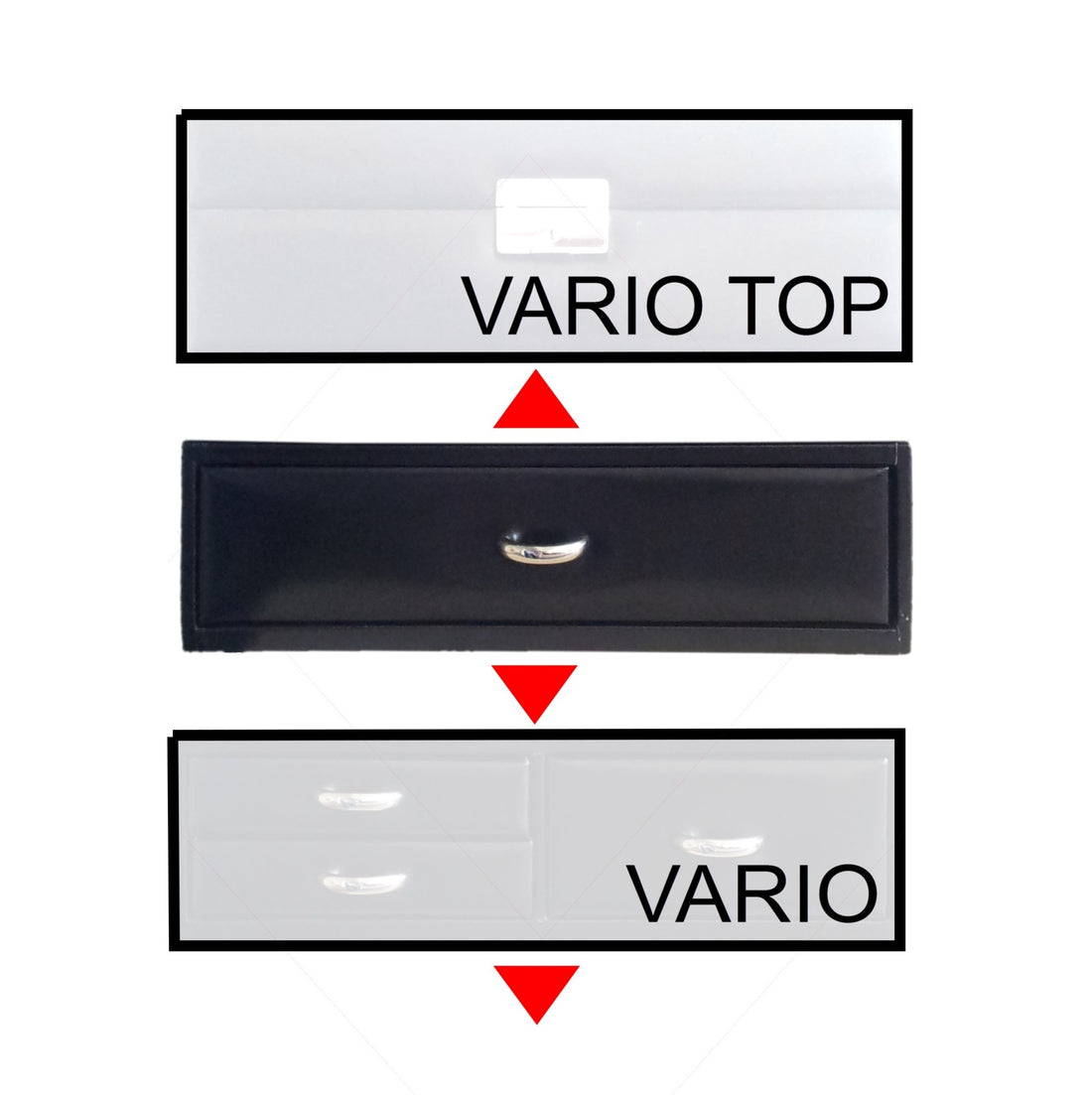 Modulo standard VARIO vario / nero (pelle)
