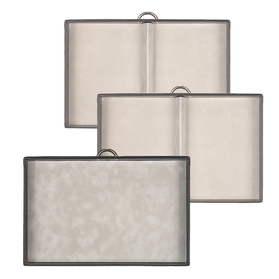 Victoria vario jewelry case / black (leather)