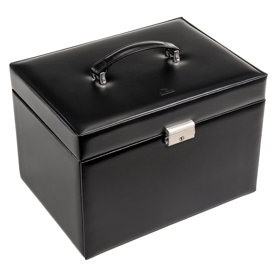 Victoria vario jewelry case / black (leather)