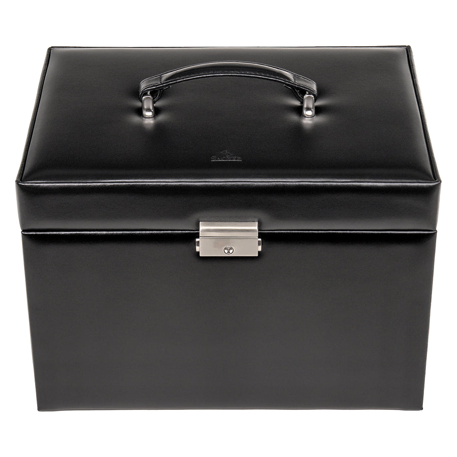 Victoria vario jewelry case / black (leather)