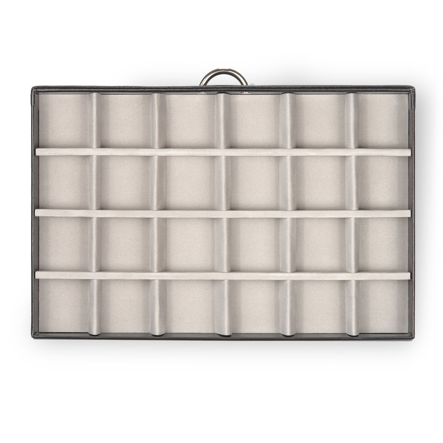 Jewelry case for rings Victoria vario / black (leather)