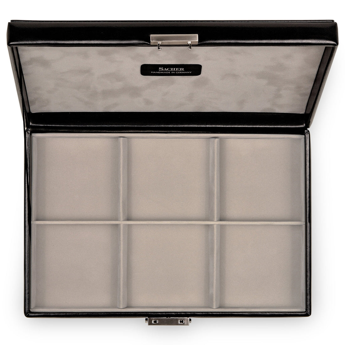 Case with 6 compartments VARIO CASO vario caso / black (leather)