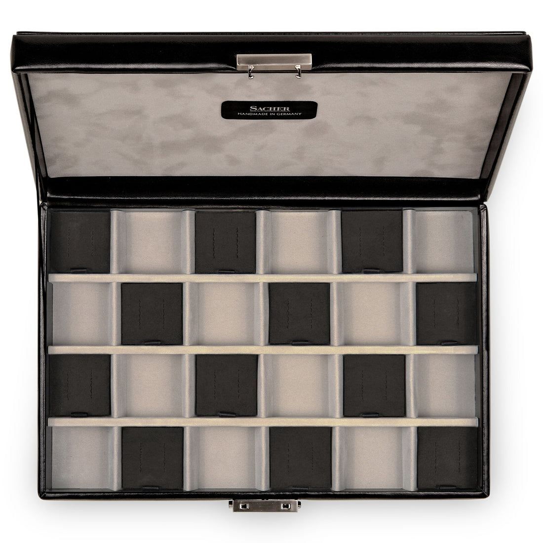 Case with 24 compartments VARIO CASO vario caso / black (leather)